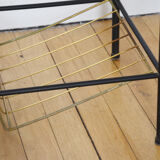 Glass coffee table door magazines 50s