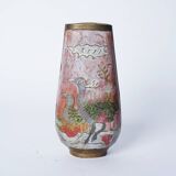 Indian vase engraved with birds