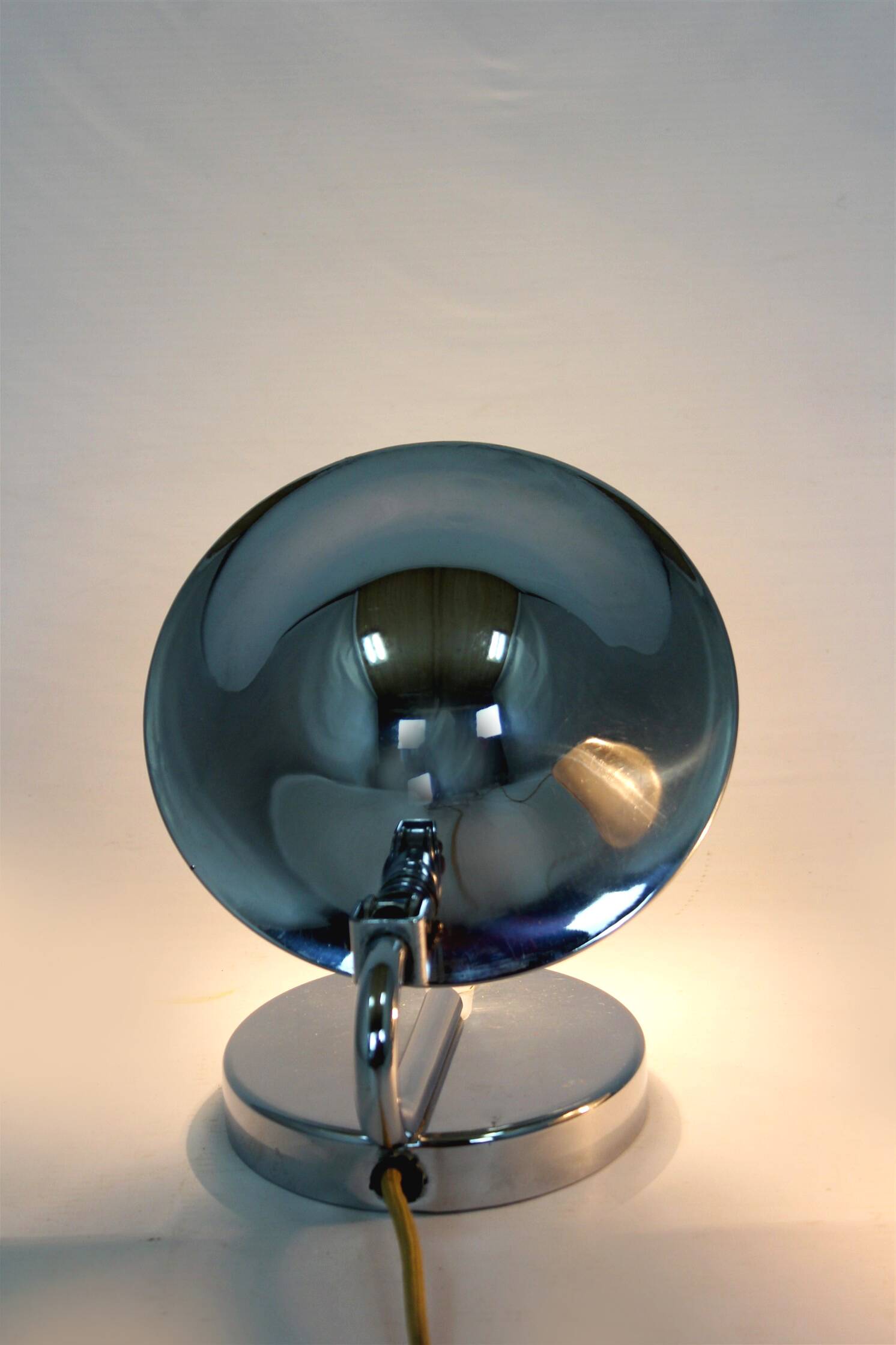 Bauhaus Style Chrome Bedside Table Lamps from Napako, Czechoslovakia, 1930s