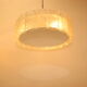 2 ice hanging lamps Doria Leuchten silver 40 cm