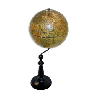 Globe terrestre en bois, Suède, 1940