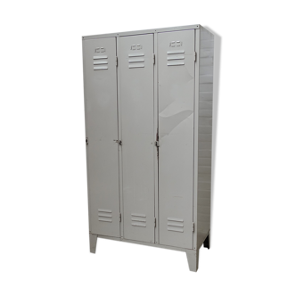 Vintage industrial 3-door-locker