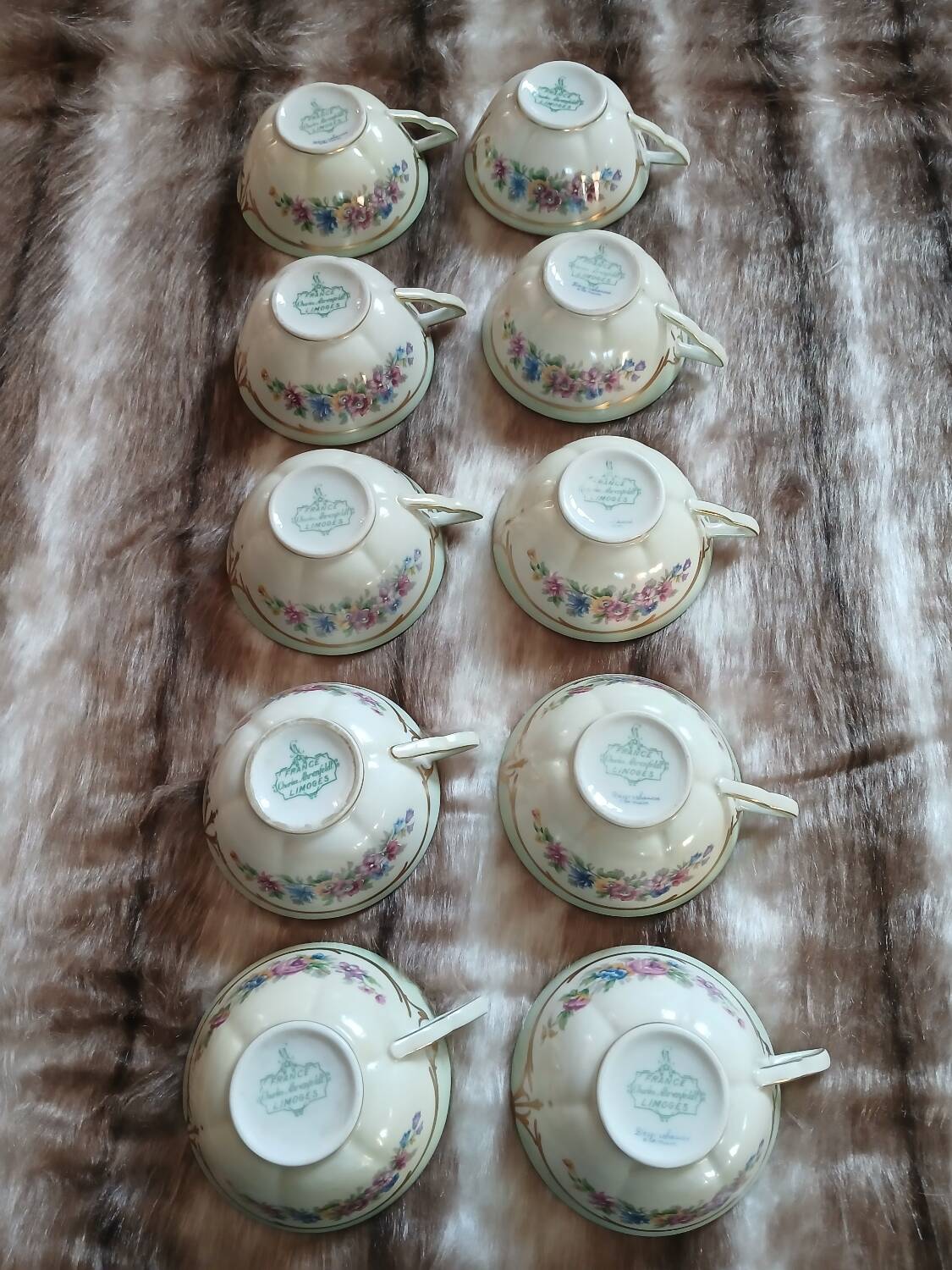 Antique fine porcelain tea set