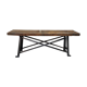 Console industrielle métal et bois 1920