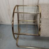 Bench armchair furniture chrome gold 70s