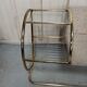 Bench armchair furniture chrome gold 70s