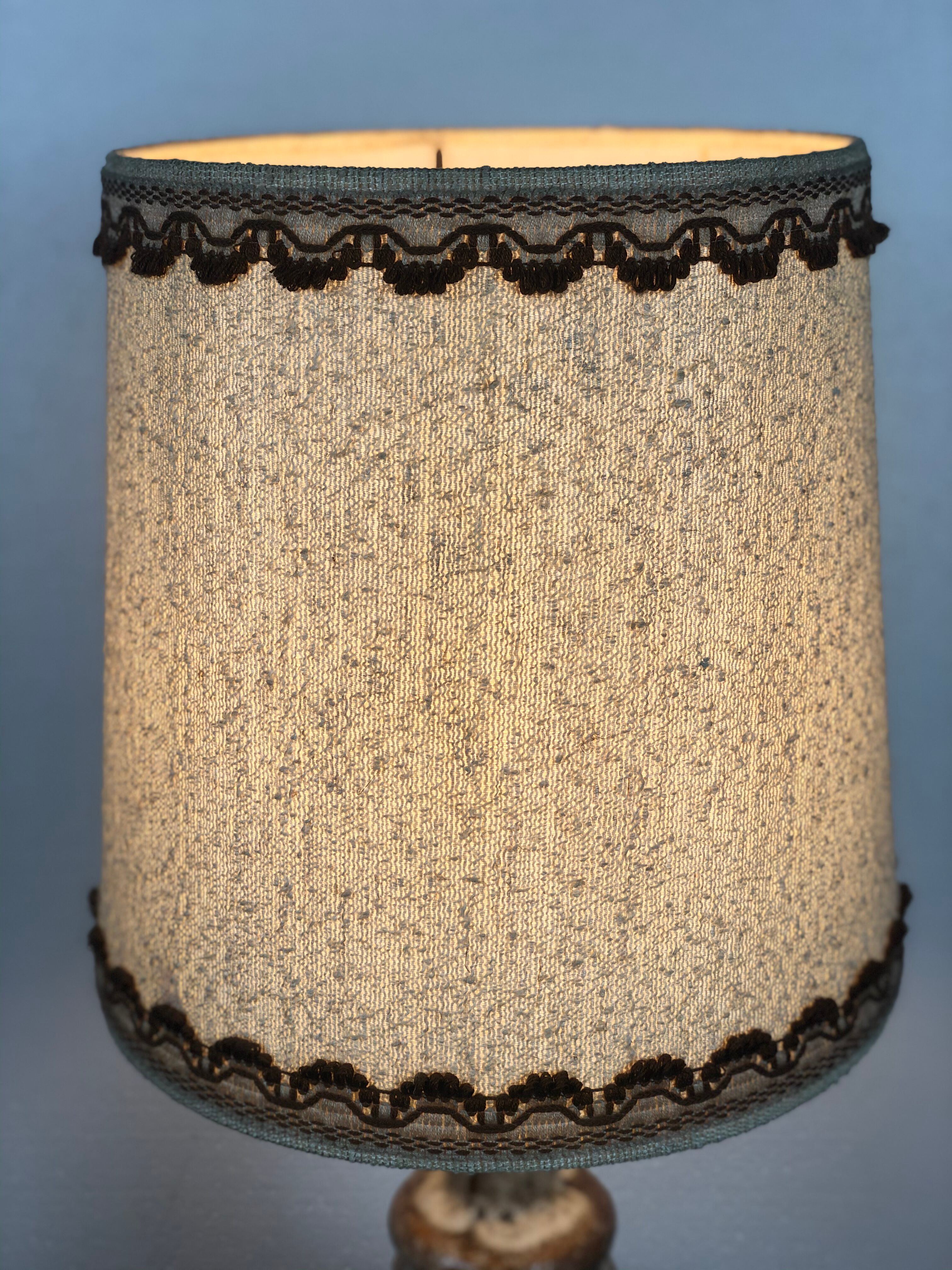 Vintage sandstone lamp Ht 60 cm 1970s
