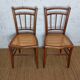 pair of caned bistro chairs from the 1930s