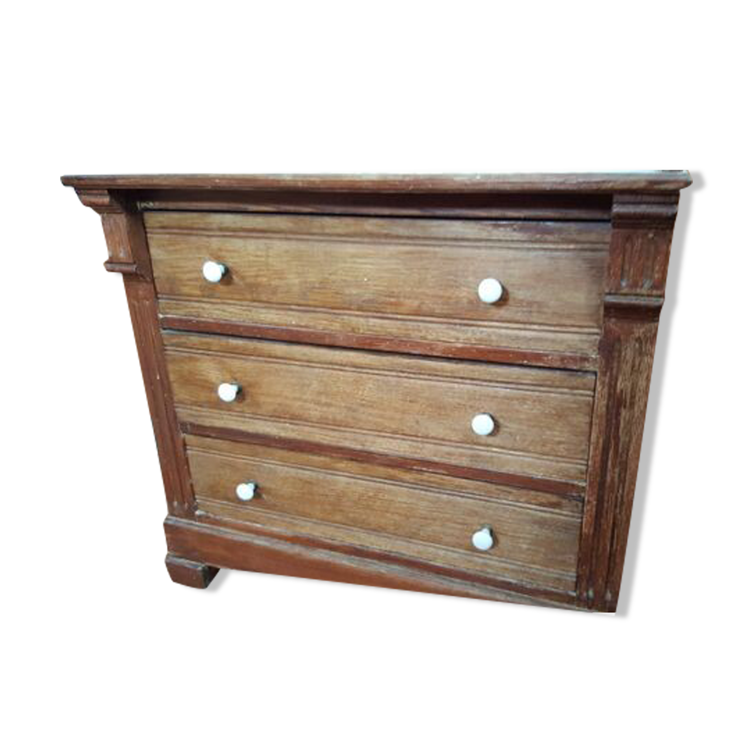 Chest of drawers on marble top
