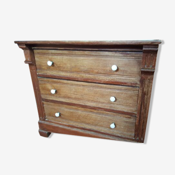 Chest of drawers on marble top