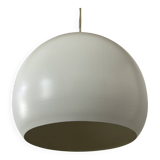 Vintage white metal pendant light, France 1980