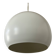 Vintage white metal pendant light, France 1980