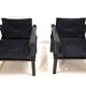 Bofinger set of 2 Farmer lounge chairs with table by Gerd Lange, 1960