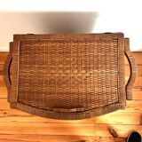 Rattan storage unit, 1950s
