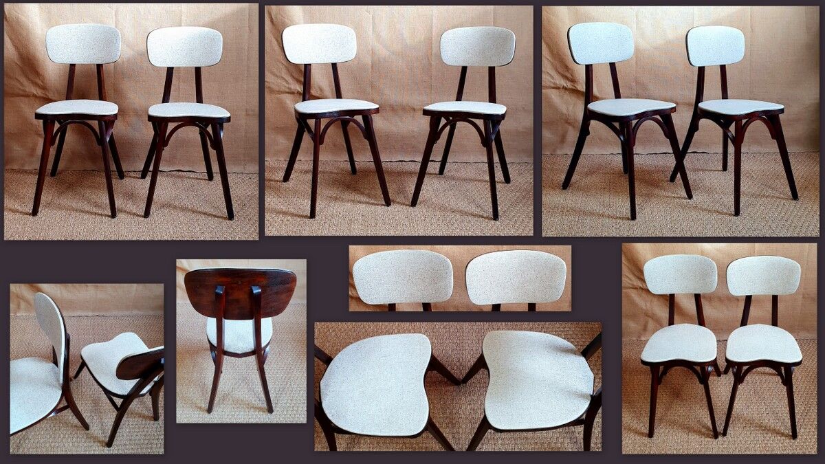 Pair of vintage bistro chairs CSM 60s