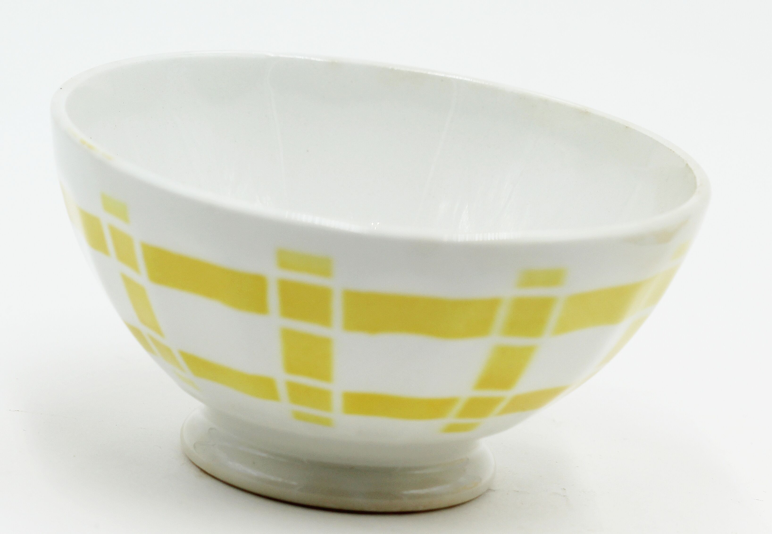 Lot of 2 vintage yellow bowls