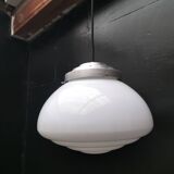Opaline art deco pendant light