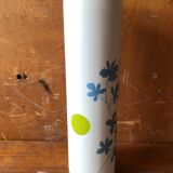 Vase roll leonor mataillet ceramic painting flowers vintage