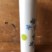 Vase roll leonor mataillet ceramic painting flowers vintage