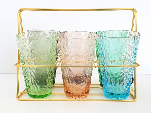 Plateau & verres 1950 vintage