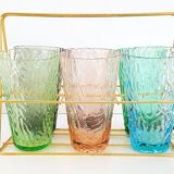 Tray & glass 1950 vintage