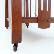 Art Deco shelf - Magazine rack on wheels
