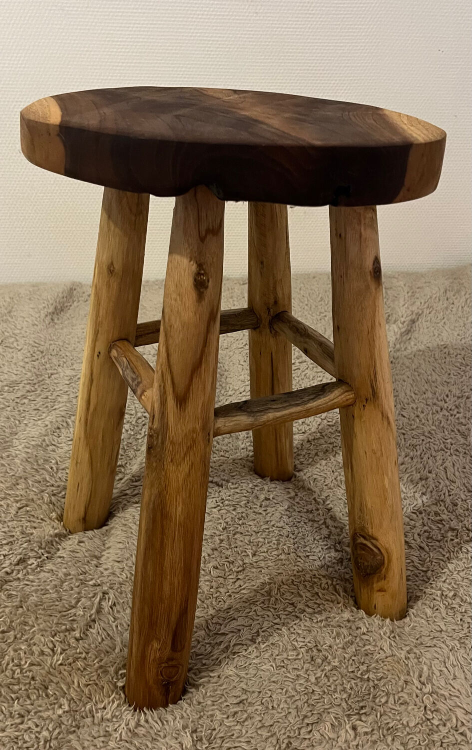 4-legged wooden stool