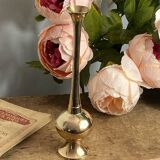 Soliflore, brass vase