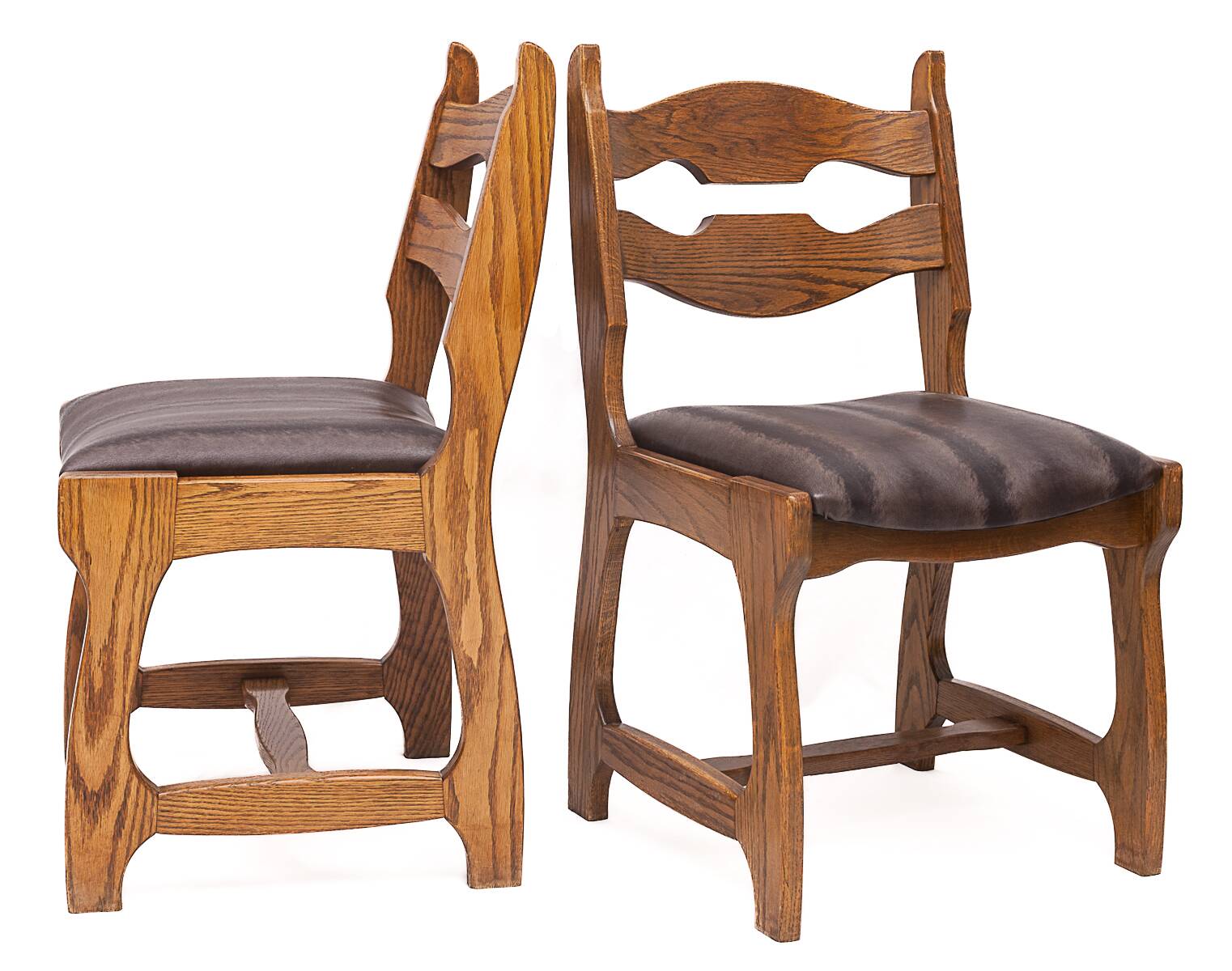 Set of 6 chairs by Guillerme and Chambron