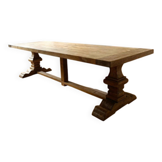 Monastery table Spirito in solid oak - length 280 cm
