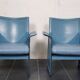 Korium armchairs in leather by Tito Agnoli for Matteo Grassi, 1970s