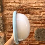 Wall or ceiling light in metal and glass