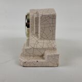 Art deco cracked earthenware clock