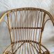 Fauteuil rotin vintage