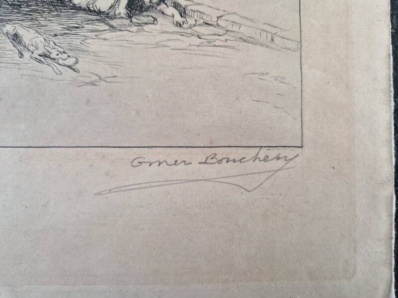 Omer Désiré Bouchery (1882-1962) - Etching
