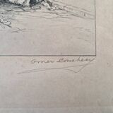 Omer Désiré Bouchery (1882-1962) - Etching