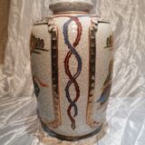 Ancien vase satsuma porcelaine japonaise craquelé