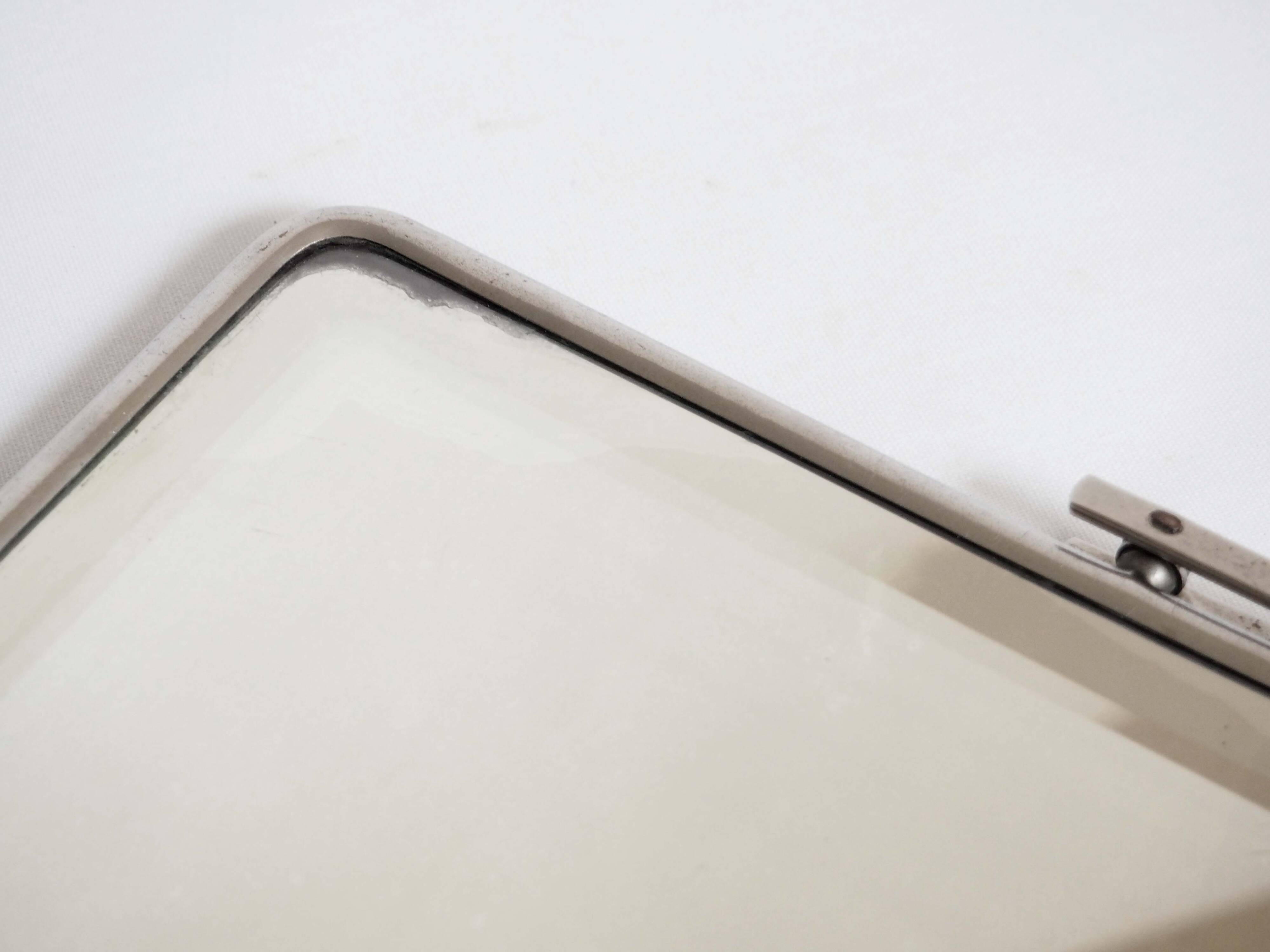 Double and beveled psyche mirror