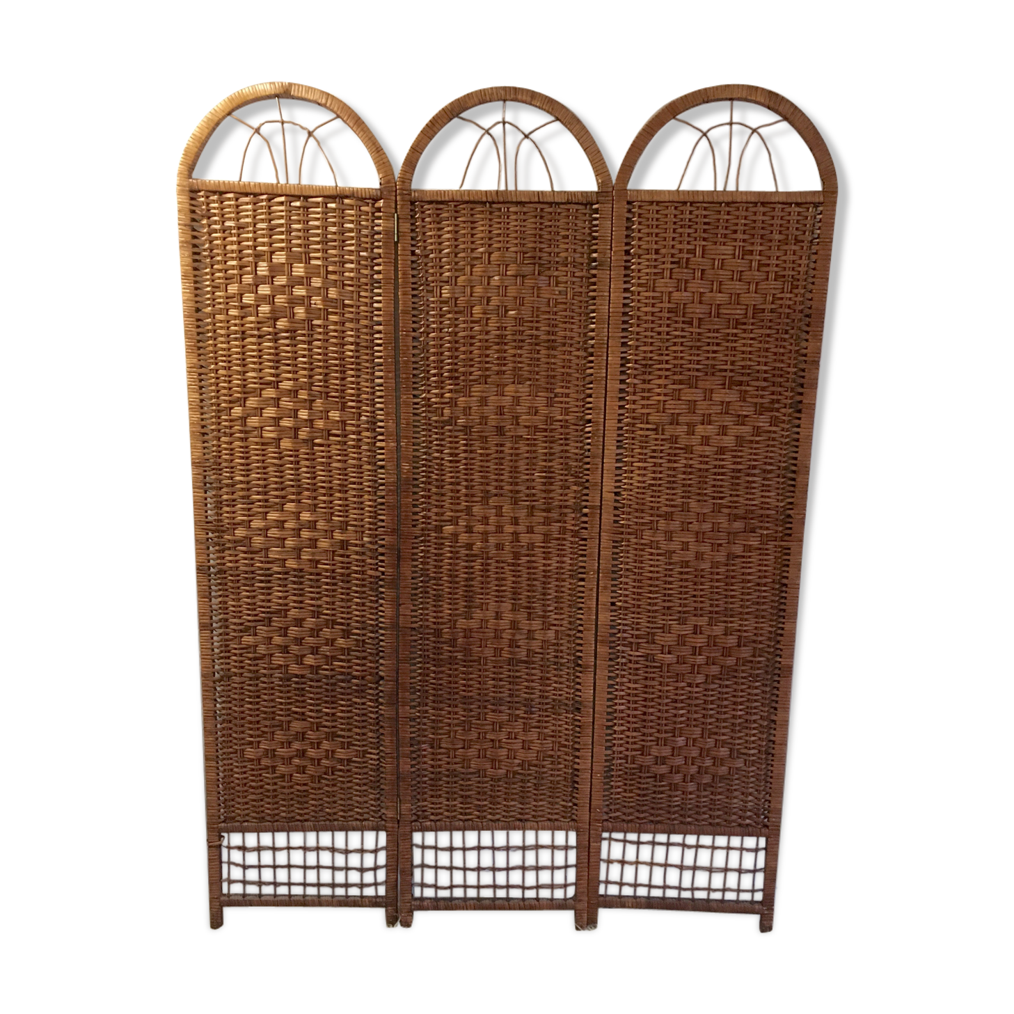 Vintage rattan screen