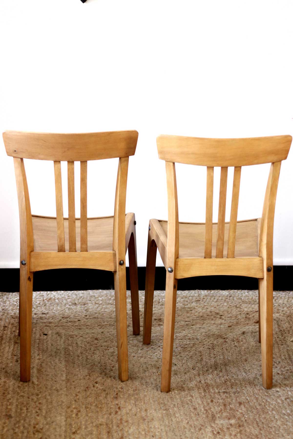 Pair of restored bistrot Stella chairs