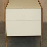 Handmade leather desk, original Rolex, Art Deco