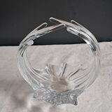 Art Deco crystal basket