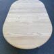 Louis Philippe extendable round dining table with shutters, renovated pine, 190cm