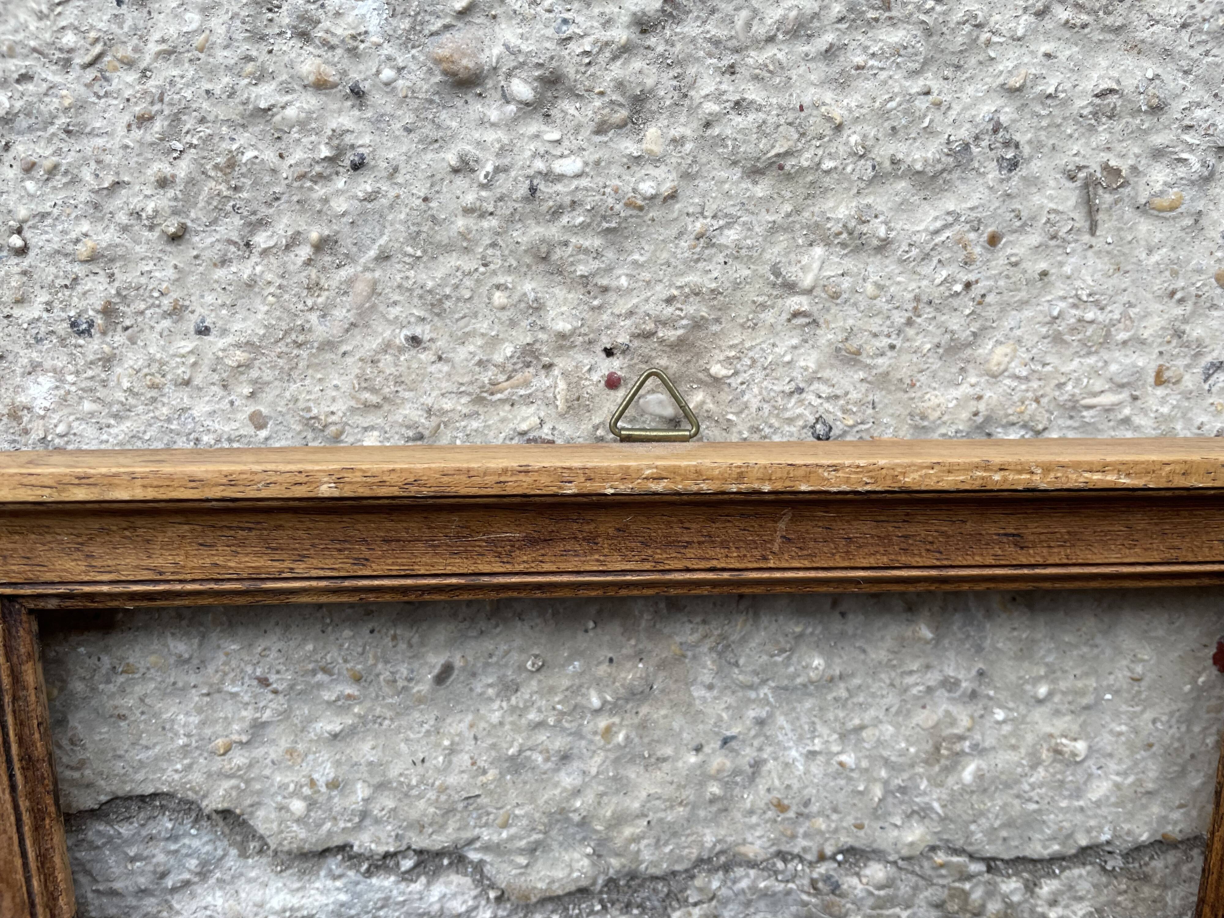 Set of 3 old wooden frames