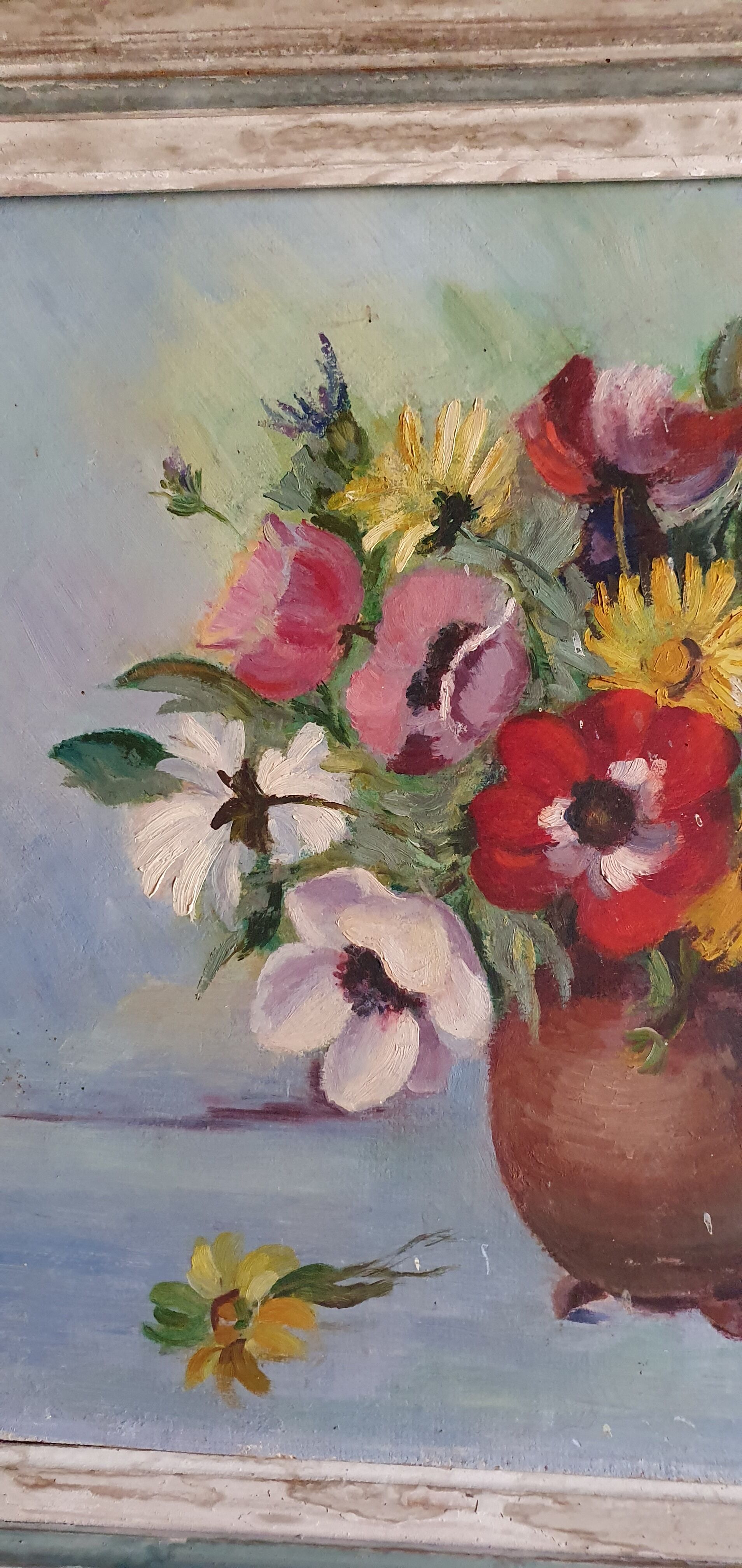 Bouquet de fleurs avec couleurs intenses