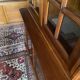 Library buffet two-body display cabinet solid cherry Louis-Philippe