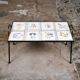 Wrought iron and ceramic side table by Roger Capron, France, 1950s