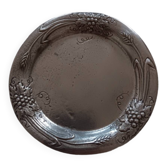 Small pewter plate