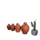 Set of 4 terracotta jugs