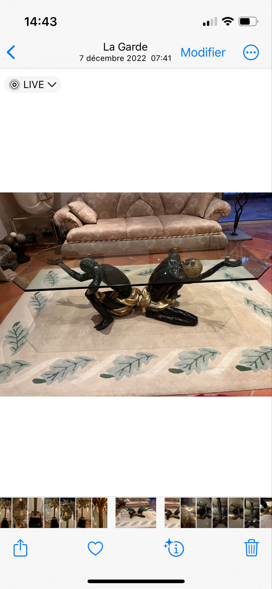 Rare very beautiful Art Deco coffee table